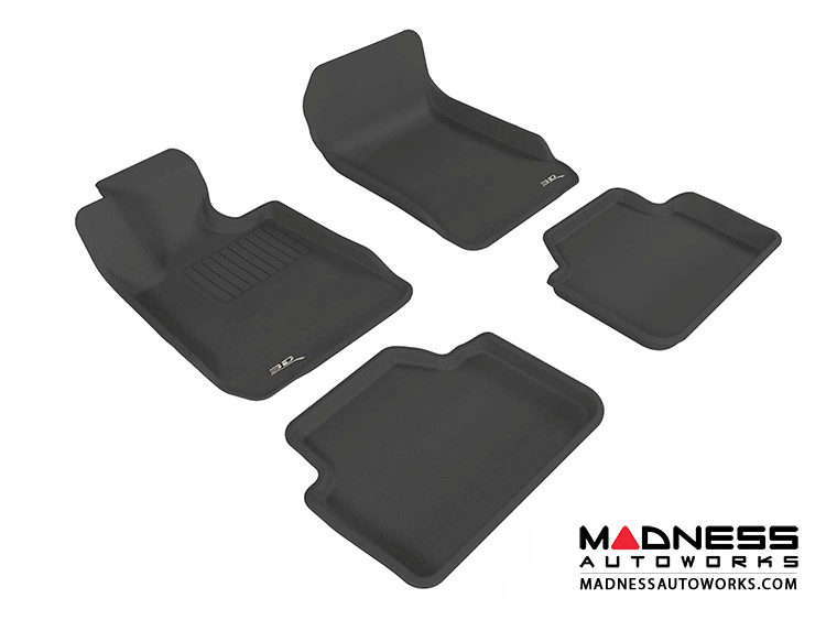 BMW 3 Series Floor Mats (Set of 4) - Black by 3D MAXpider - E90 Sedan